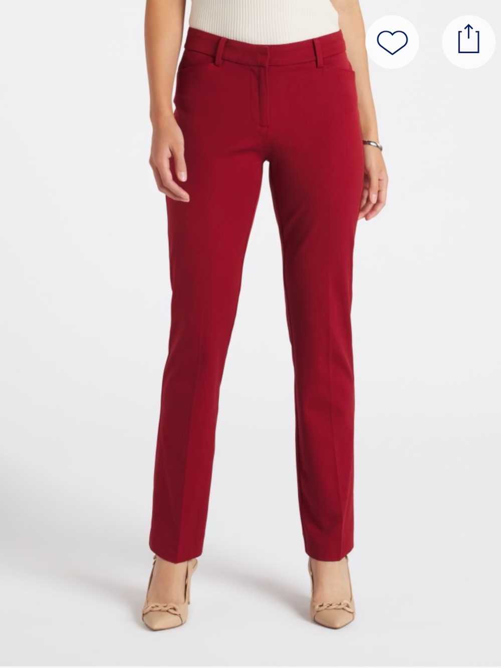 41 Hawthorn Midrise Bootcut Burgundy Pants